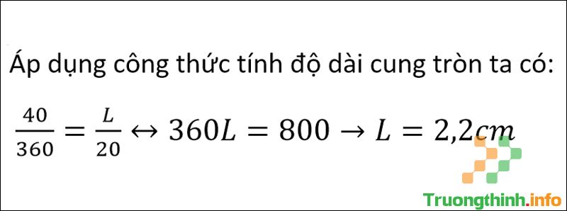 Công thức, cách tính độ dài cung tròn, đường tròn và bài tập có đáp án - Tin Công Nghệ