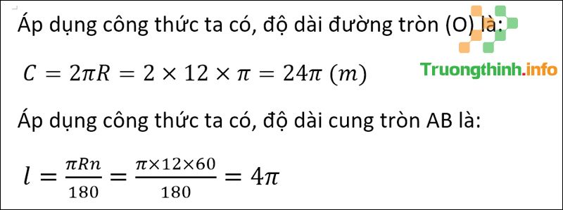 Công thức, cách tính độ dài cung tròn, đường tròn và bài tập có đáp án - Tin Công Nghệ