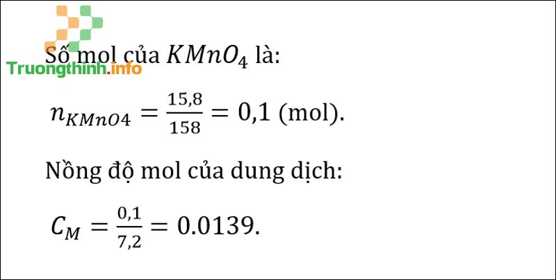 Công thức tính số mol, nồng độ mol & nồng độ phần trăm (C%) có bài tập - Tin Công Nghệ