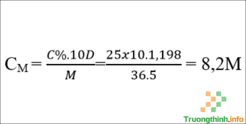 Công thức tính số mol, nồng độ mol & nồng độ phần trăm (C%) có bài tập - Tin Công Nghệ