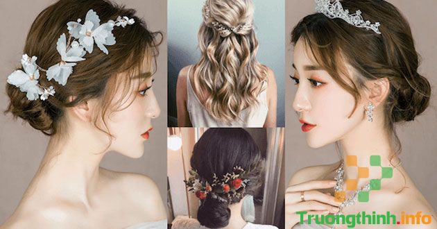                       Những kiểu tóc cô dâu đơn giản mà đẹp, dễ thương