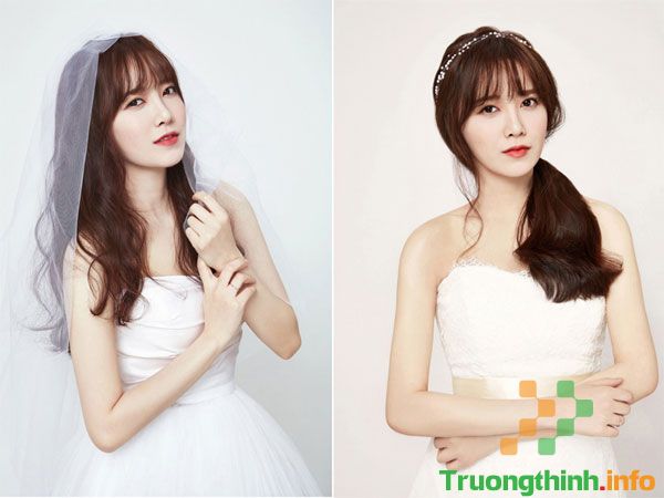                       Những kiểu tóc cô dâu đơn giản mà đẹp, dễ thương