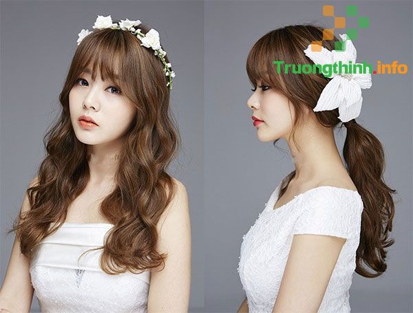                       Những kiểu tóc cô dâu đơn giản mà đẹp, dễ thương