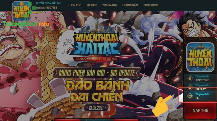                       Cách tải game Huyền thoại hải tặc trên iOS, Android, máy tính PC