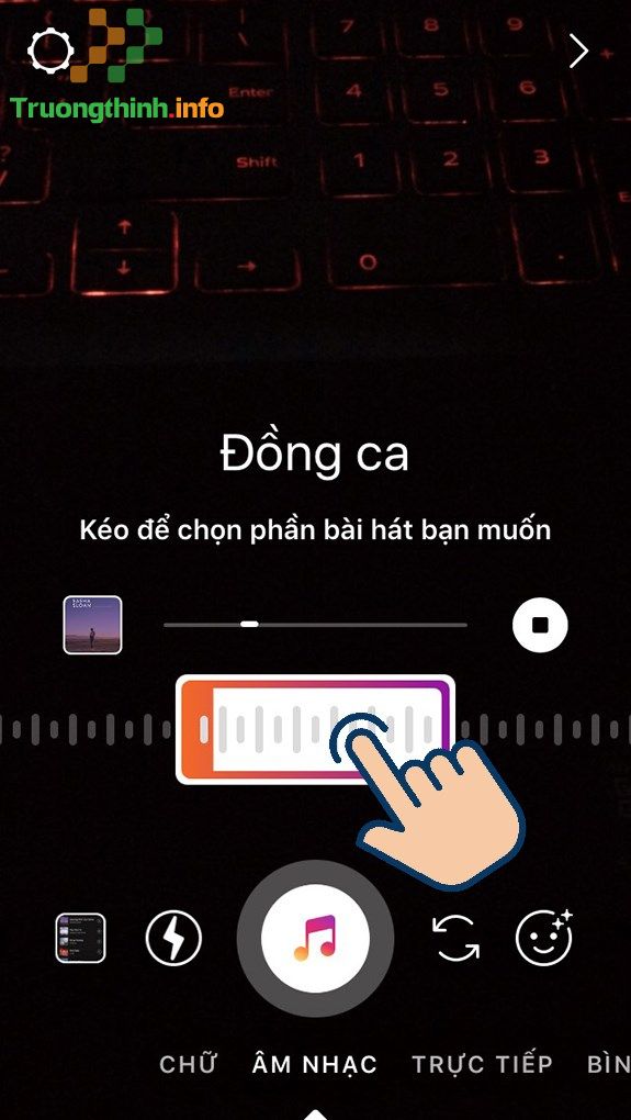                       Cách ghép nhạc vào story trên Facebook, Instagram