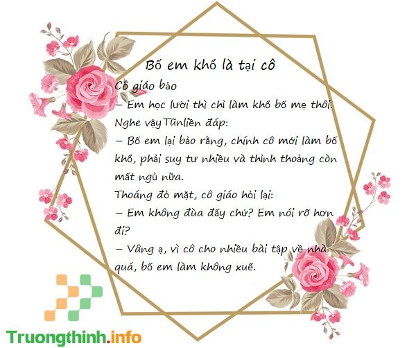                       Truyện cười ngắn về thầy cô để làm báo tường 20/11