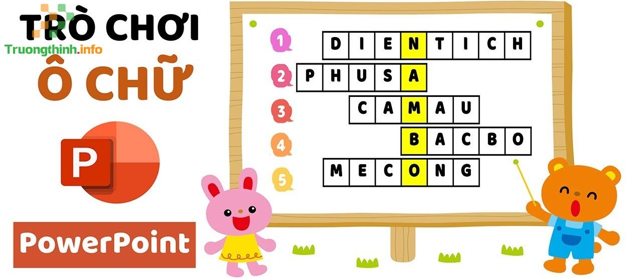                       Cách làm, tạo trò chơi ô chữ trên PowerPoint đơn giản