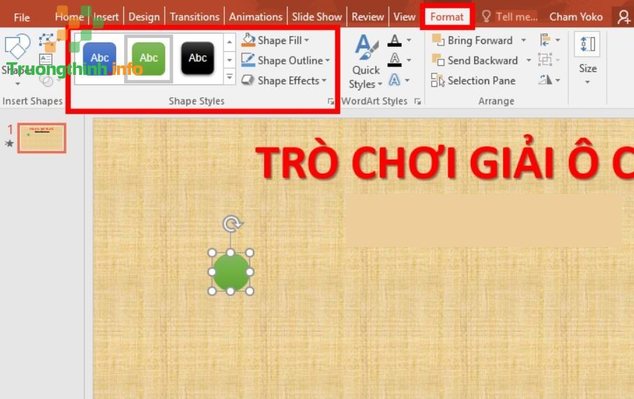                       Cách làm, tạo trò chơi ô chữ trên PowerPoint đơn giản