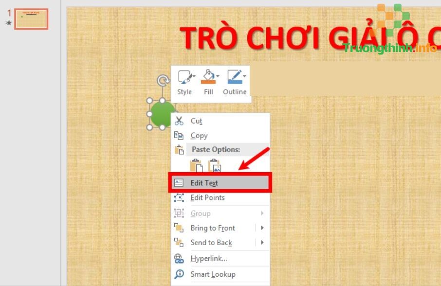                       Cách làm, tạo trò chơi ô chữ trên PowerPoint đơn giản