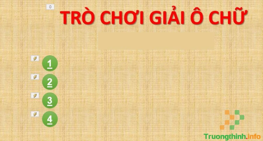                       Cách làm, tạo trò chơi ô chữ trên PowerPoint đơn giản