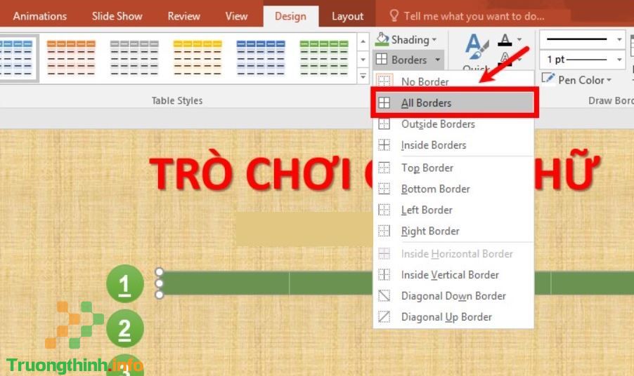                       Cách làm, tạo trò chơi ô chữ trên PowerPoint đơn giản