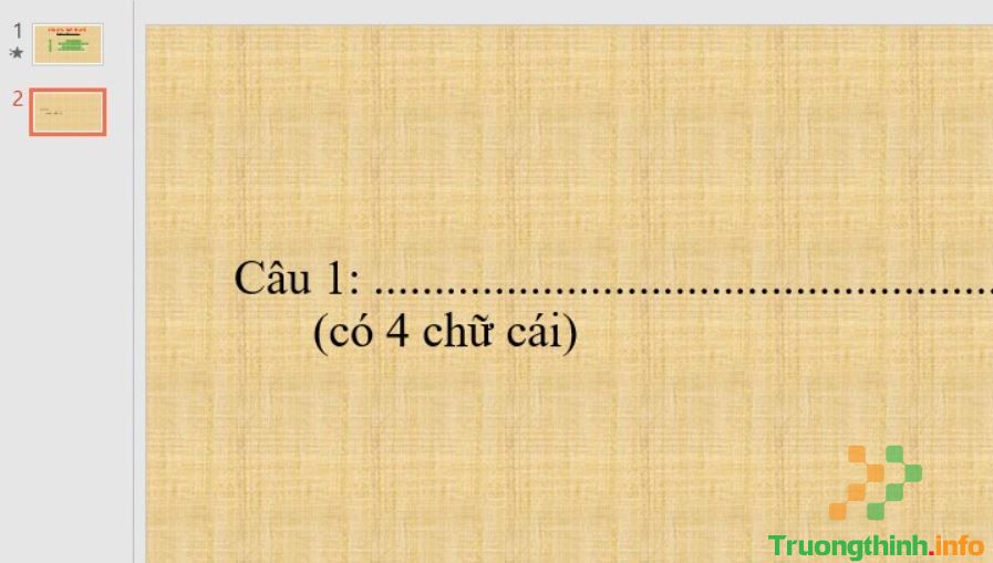                       Cách làm, tạo trò chơi ô chữ trên PowerPoint đơn giản