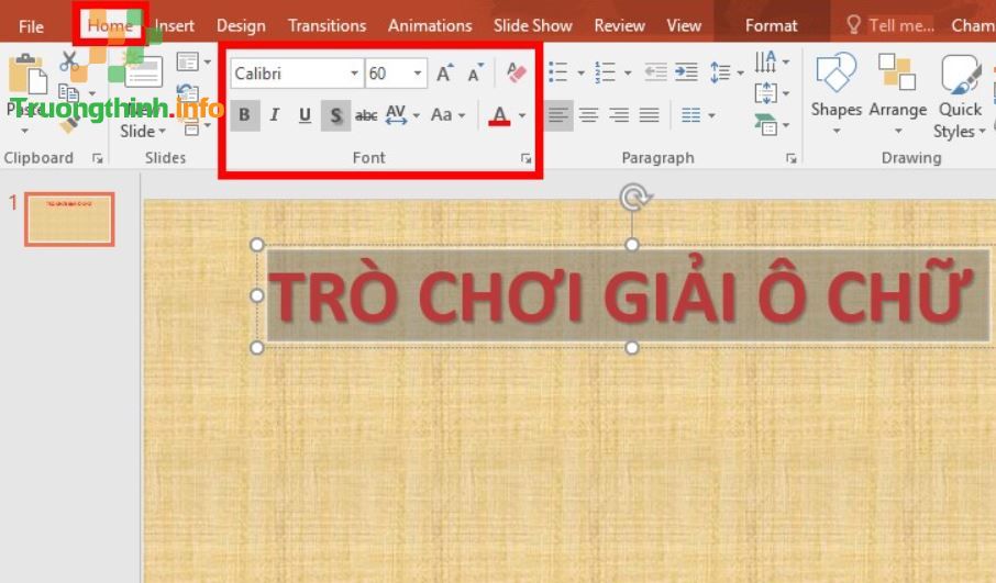                       Cách làm, tạo trò chơi ô chữ trên PowerPoint đơn giản