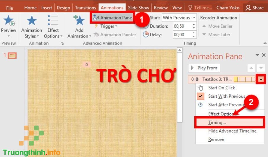                       Cách làm, tạo trò chơi ô chữ trên PowerPoint đơn giản