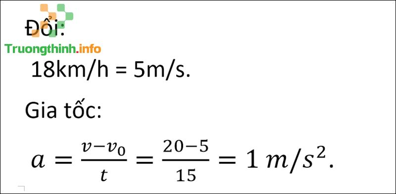 Gia tốc là gì? Tổng hợp các công thức tính gia tốc & bài tập có đáp án - Tin Công Nghệ