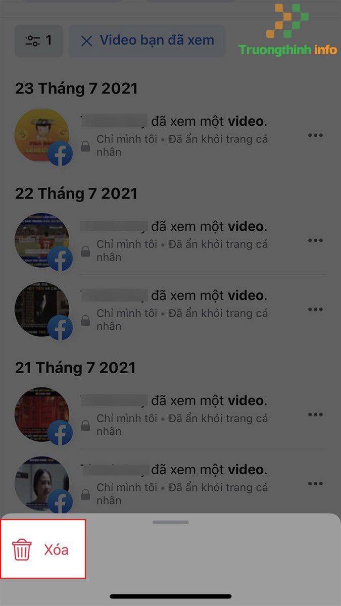                       Cách xóa lịch sử xem video trên Watch Facebook nhanh nhất