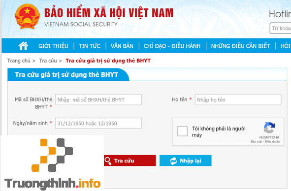                       Tra cứu giá trị sử dụng thẻ BHYT - Tra cứu thời hạn Bảo hiểm Y tế