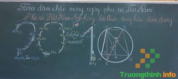                       Mẫu trang trí bảng lớp chào mừng 20/10 đẹp nhất