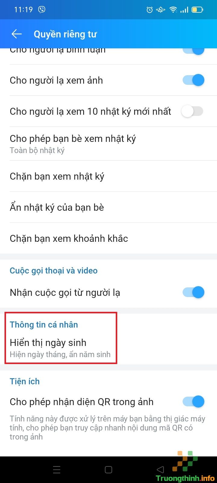                       Cách mở, tắt thông báo ngày sinh nhật trên Zalo siêu dễ