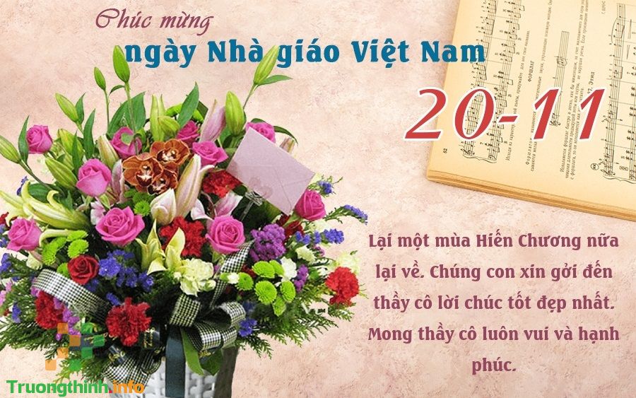                       Thiệp và những lời tri ân cảm ơn thầy cô nhân ngày 20/11 hay nhất