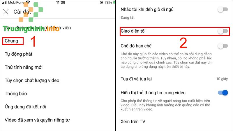 Cách bật, tắt chế độ Dark Mode của Youtube trên điện thoại, máy tính - Tin Công Nghệ