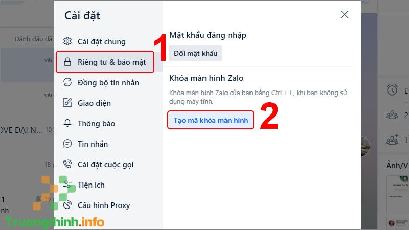 Cách cài đặt mật khẩu Zalo trên điện thoại, máy tính bảo mật tin nhắn - Tin Công Nghệ