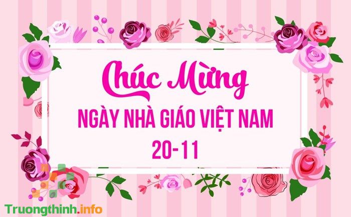 Lời chúc mừng 20/11 của phụ huynh ngắn gọn, hay, ý nghĩa