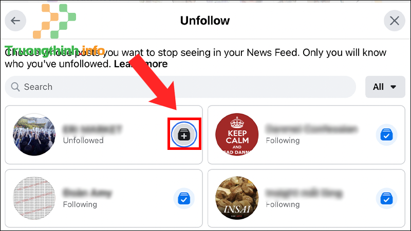 Hướng dẫn cách bỏ theo dõi người, nhóm hoặc trang trên Facebook (2021) - Tin Công Nghệ