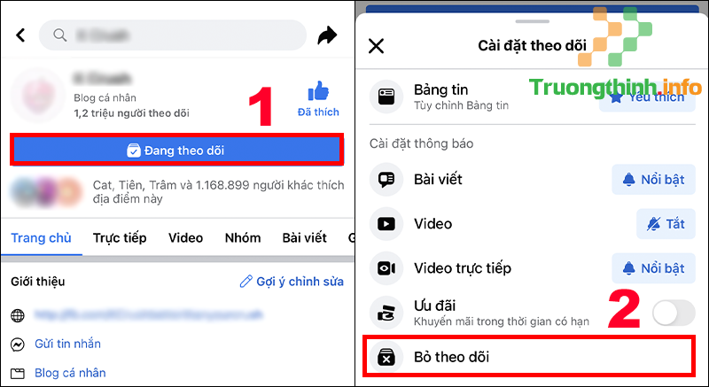 Hướng dẫn cách bỏ theo dõi người, nhóm hoặc trang trên Facebook (2021) - Tin Công Nghệ