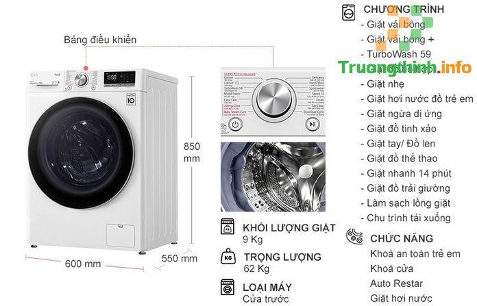 Đánh giá: Máy giặt LG FV1409S3W có tốt không?