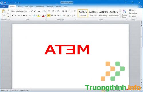 Cách xoay chữ ngang, dọc, quay ngược 180 độ trong Word cực đơn giản