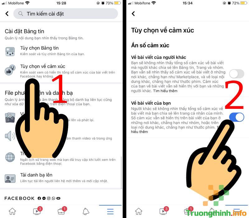                           Cách ẩn lượt like (thích) trên Facebook bằng điện thoại, máy tính đơn giản nhất