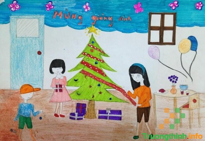                           Cách vẽ tranh Noel Giáng Sinh đơn giản, đẹp nhất