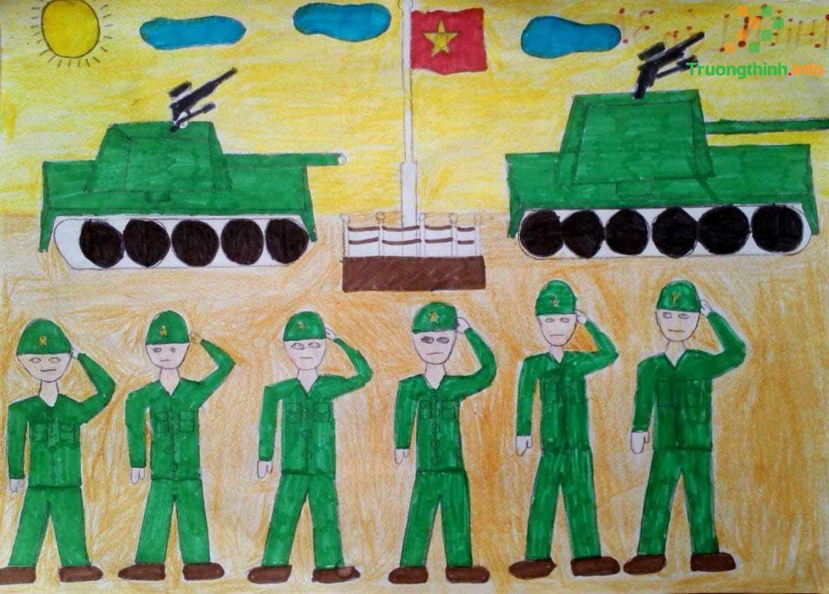 Hãy chiêm ngưỡng những bức tranh đầy cảm hứng về chủ đề chú bộ đội! Nghệ thuật vẽ tranh đã tạo nên các hình ảnh sắc nét, bắt mắt của các chiến sĩ anh dũng, làm chúng ta cảm thấy rất tự hào về quân đội Việt Nam.