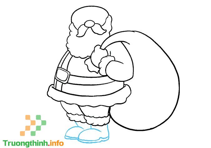                           Cách vẽ ông già Noel, tô màu hình ông già Noel đơn giản mà đẹp