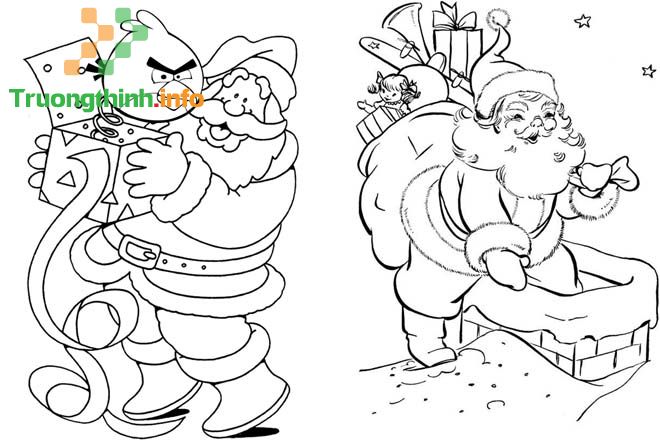                           Cách vẽ ông già Noel, tô màu hình ông già Noel đơn giản mà đẹp