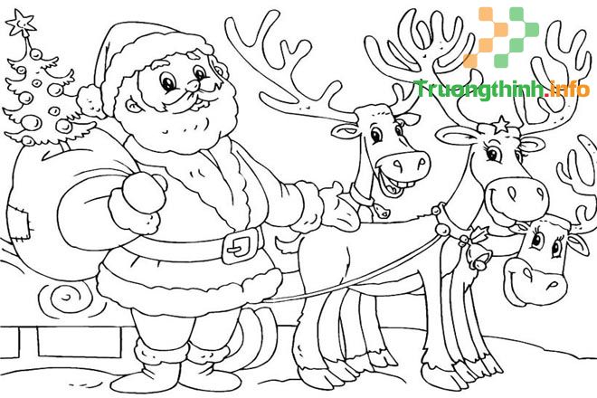                           Cách vẽ ông già Noel, tô màu hình ông già Noel đơn giản mà đẹp
