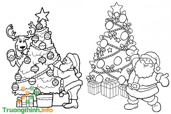                           Cách vẽ ông già Noel, tô màu hình ông già Noel đơn giản mà đẹp