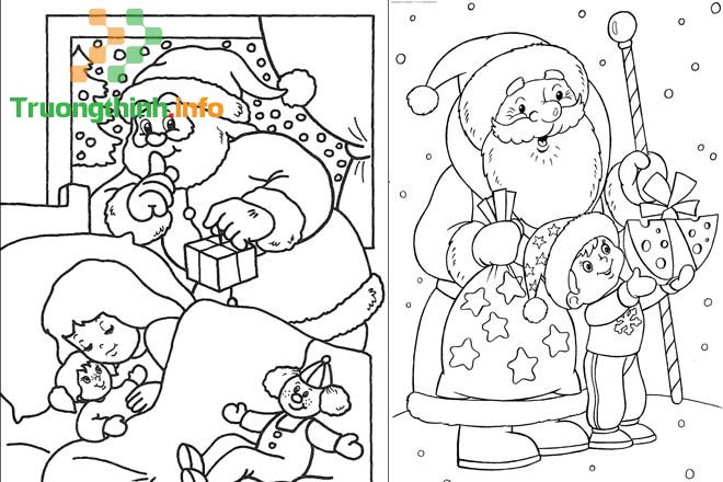                          Cách vẽ ông già Noel, tô màu hình ông già Noel đơn giản mà đẹp
