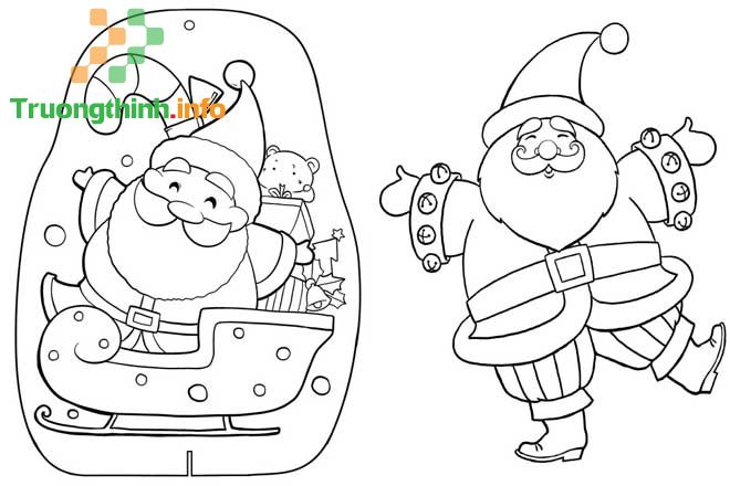                           Cách vẽ ông già Noel, tô màu hình ông già Noel đơn giản mà đẹp