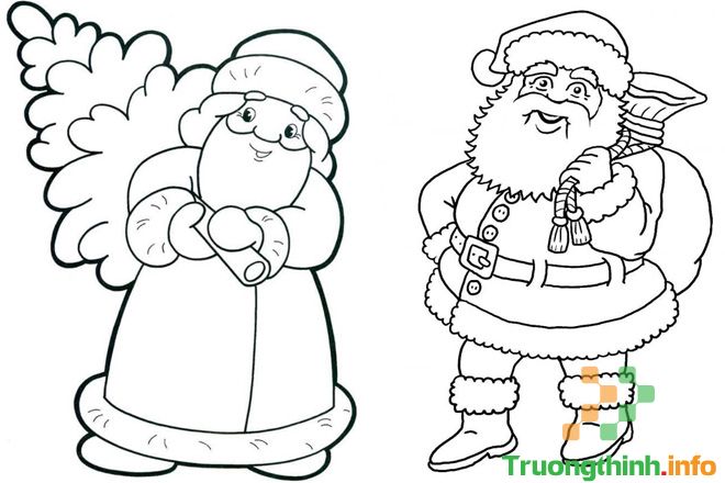                           Cách vẽ ông già Noel, tô màu hình ông già Noel đơn giản mà đẹp