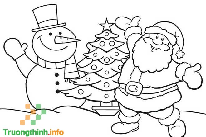                           Cách vẽ ông già Noel, tô màu hình ông già Noel đơn giản mà đẹp