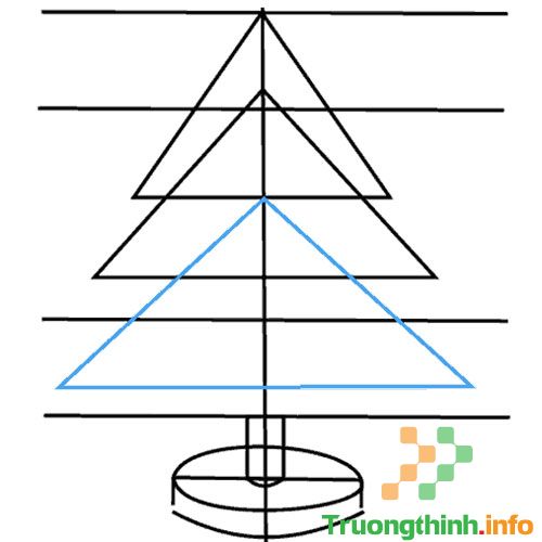                           Cách vẽ cây thông Noel, tô màu hình cây thông Noel đơn giản, đẹp mừng lễ Giáng Sinh