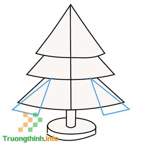                           Cách vẽ cây thông Noel, tô màu hình cây thông Noel đơn giản, đẹp mừng lễ Giáng Sinh
