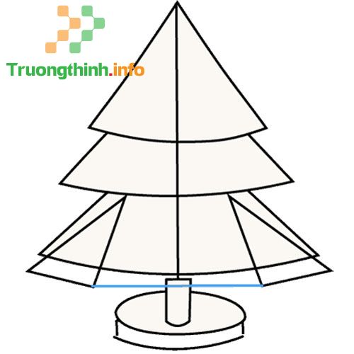                           Cách vẽ cây thông Noel, tô màu hình cây thông Noel đơn giản, đẹp mừng lễ Giáng Sinh