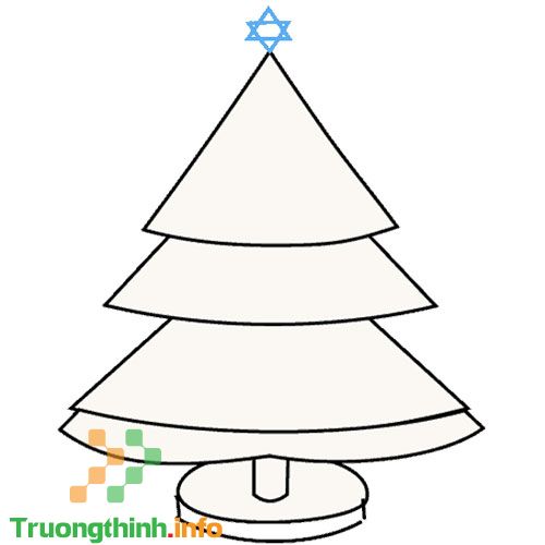                           Cách vẽ cây thông Noel, tô màu hình cây thông Noel đơn giản, đẹp mừng lễ Giáng Sinh