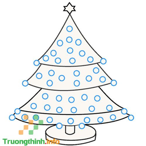                           Cách vẽ cây thông Noel, tô màu hình cây thông Noel đơn giản, đẹp mừng lễ Giáng Sinh
