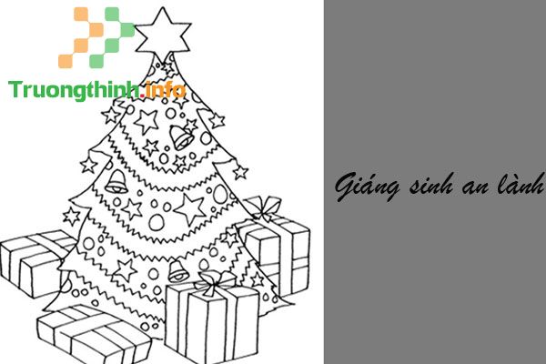                           Cách vẽ cây thông Noel, tô màu hình cây thông Noel đơn giản, đẹp mừng lễ Giáng Sinh