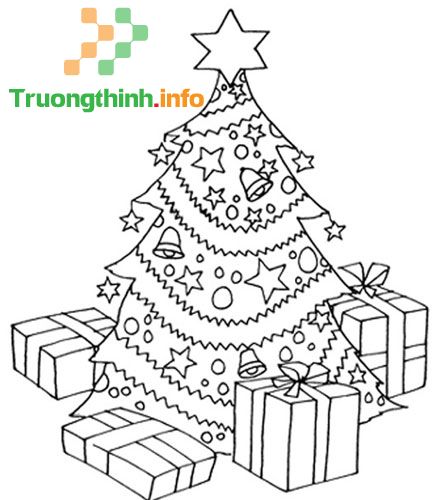                           Cách vẽ cây thông Noel, tô màu hình cây thông Noel đơn giản, đẹp mừng lễ Giáng Sinh