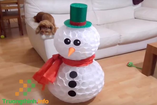                           3 cách làm người tuyết Noel handmade đẹp, đơn giản